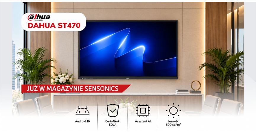 Topowa seria monitorów interaktywnych Dahua ST470